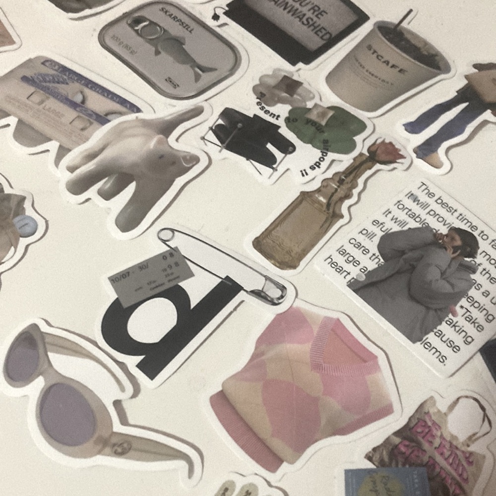 22 minimal aesthetic stickers